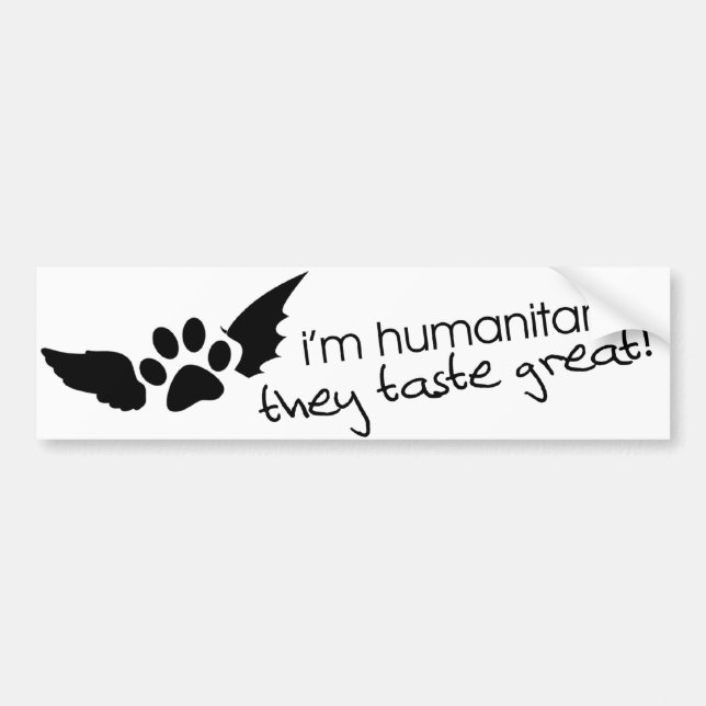 Humanitarian Bumper Sticker (Front)