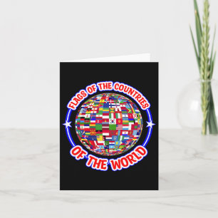 Humanity And Traveller Designs Men's Earth Day Fla Card