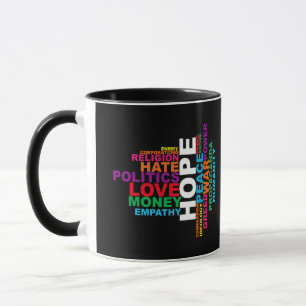 Humanity Word Cloud Mug
