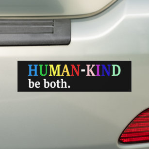 Humankind Be Both Kindness Awareness Bumper Sticker