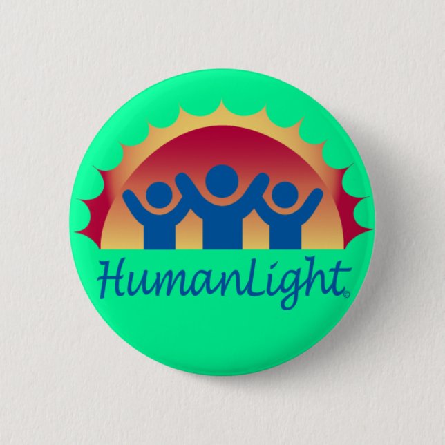 HumanLight 6 Cm Round Badge (Front)