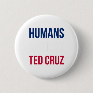 Humans Against Ted Cruz - Texas Flag 6 Cm Round Badge