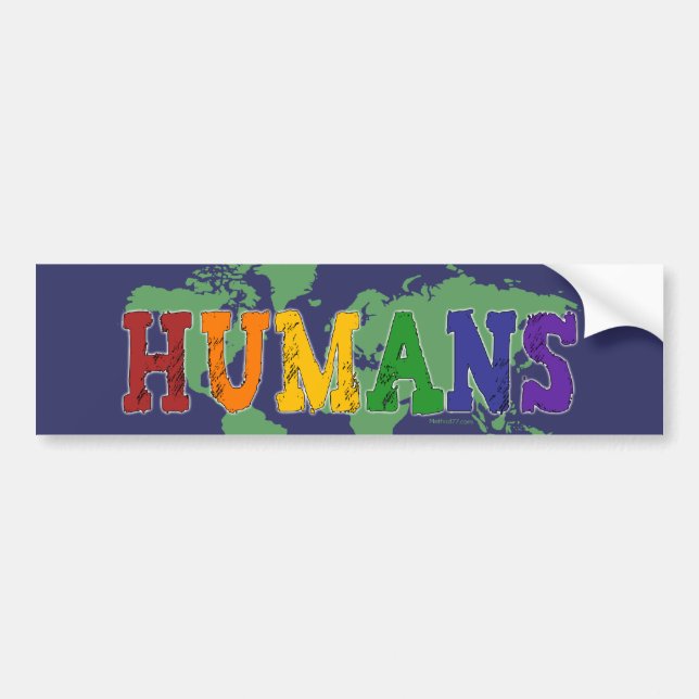 Humans (Gay) Bumper Sticker (Front)