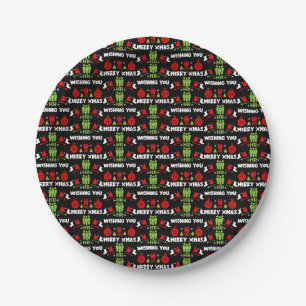 Humans Resources Ugly Santa Xmas Gifts Paper Plate