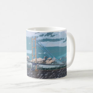 Humber Bridge Impressionist Landscape Coffee Mug