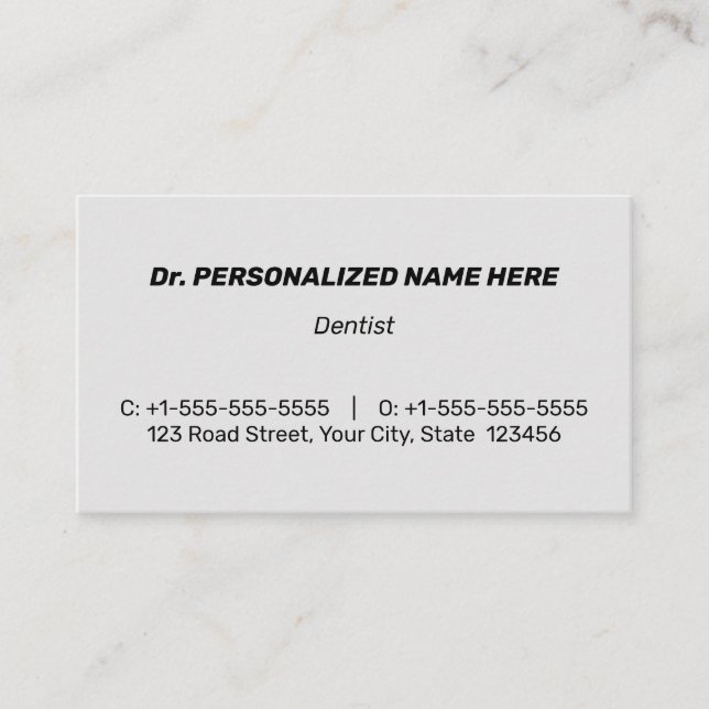 Humble, Conservative, & Corporate Business Card (Front)