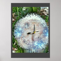 Humble dandelion clock A.I. enhanced photo.