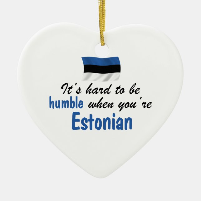 Humble Estonian Ceramic Ornament (Front)