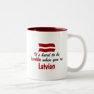 Humble Latvian Two-Tone Coffee Mug