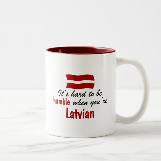 Humble Latvian Two-Tone Coffee Mug (Right)