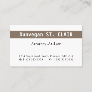 Humble Law Professional Business Card