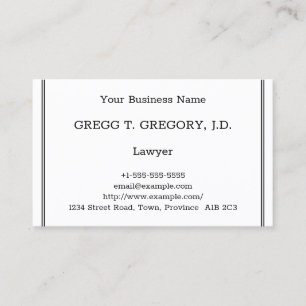 Humble Lawyer Business Card