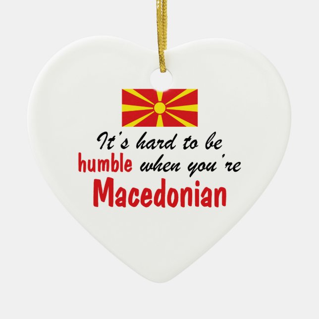Humble Macedonian Ceramic Ornament (Front)