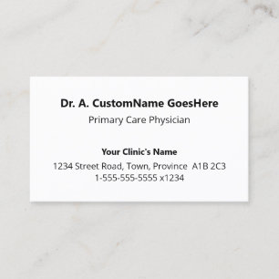 Humble, Minimal & Simple Business Card