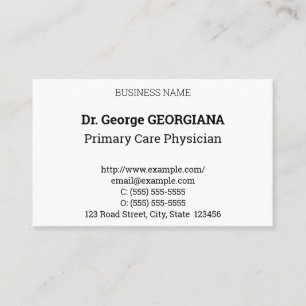 Humble, Neutral & Dapper Business Card