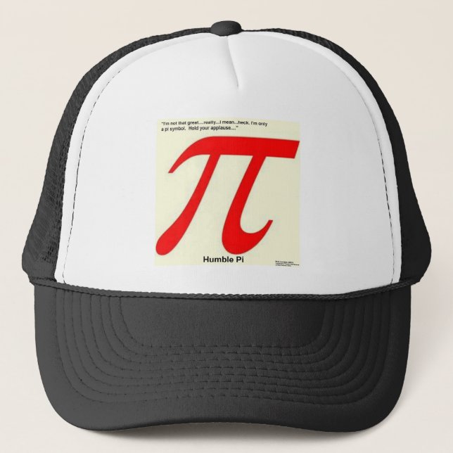 Humble Pi R Square Funny Trucker Hat (Front)