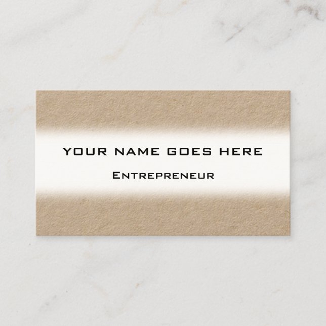 Humble, Plain Professional Business Card (Front)