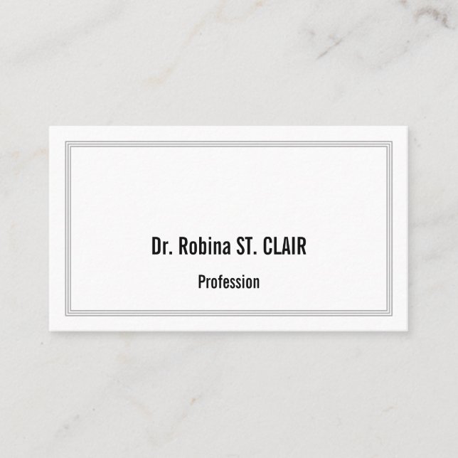 Humble Professional Business Card (Front)