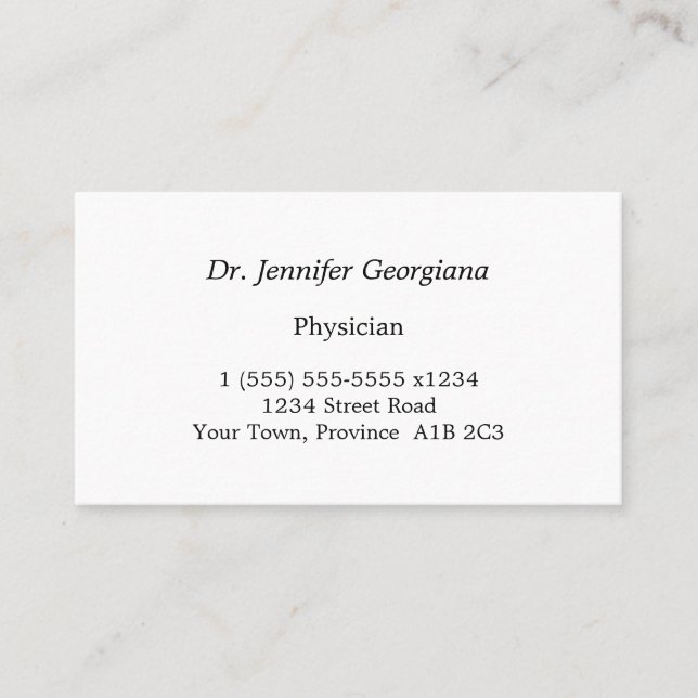 Humble, Simple & Professional Business Card (Front)