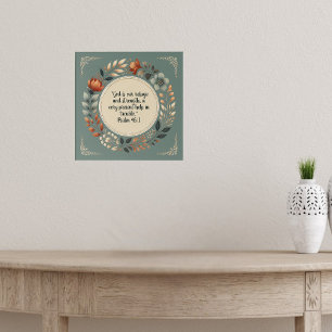 Humble Wreath Bible Verse Customisable Poster