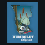 Humboldt california map poster<br><div class="desc">Humboldt california map in a detailed vintage style.</div>