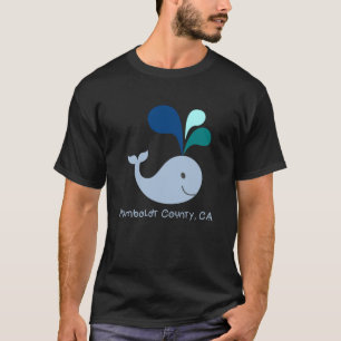 Humboldt County California Cute Whale Lover Cartoo T-Shirt