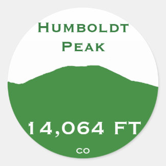 Humboldt Peak Classic Round Sticker