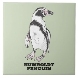 Humboldt penguin ceramic tile