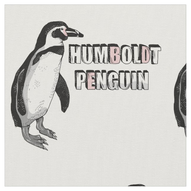 Humboldt penguin fabric (Close Up)