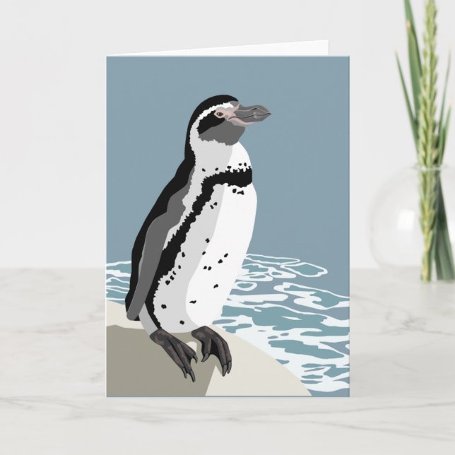 Humboldt Penguin Greetings Card (Front)