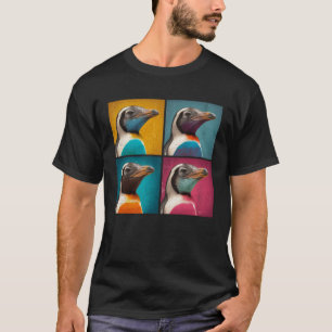 Humboldt Penguin Pop Illustration Colourful Animal T-Shirt