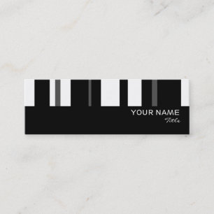 Humbug Stripe business card skinny vertical