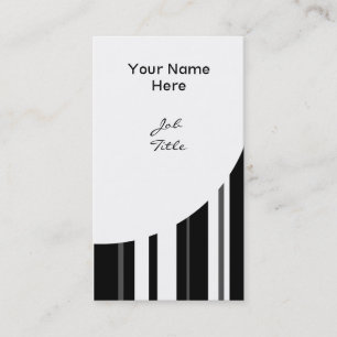 Humbug Stripe Curve business card portrait white