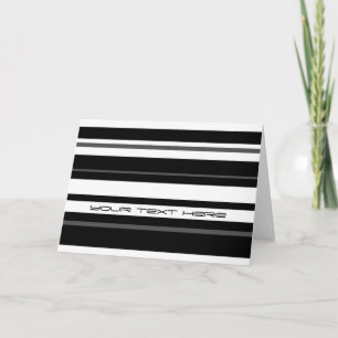Humbug Stripe 'Your Text' greetings card