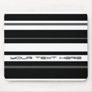 Humbug Stripe 'Your Text' mousepad