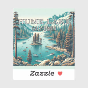 Hume Lake California 3 Inch Vinyl Sticker