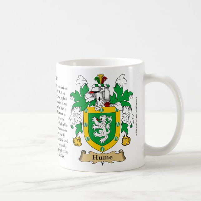 Hume, the Origin, the Meaning and the Crest Coffee Mug (Right)