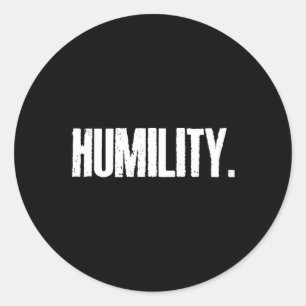 Humility Tang Soo Do Martial Arts 7 Tenets  Classic Round Sticker