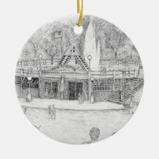 Humiston Pool Before Fountain Removed Ornament