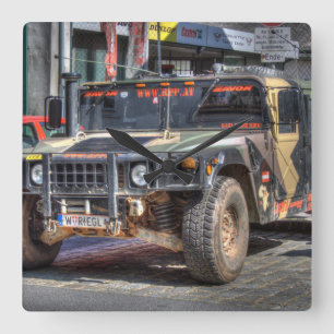 Hummer H1 Square Wall Clock