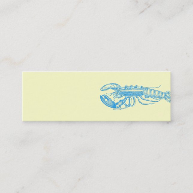 Hummer hellblau Serie Mini Business Card (Front)