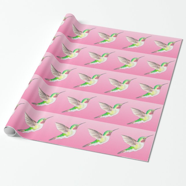 Hummer Pink Wrapping Paper (Unrolled)