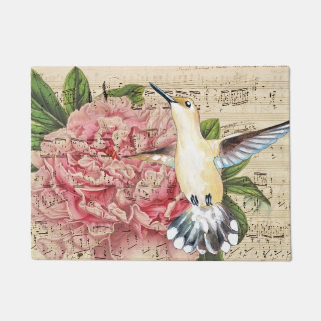 hummer song peony doormat (Front)