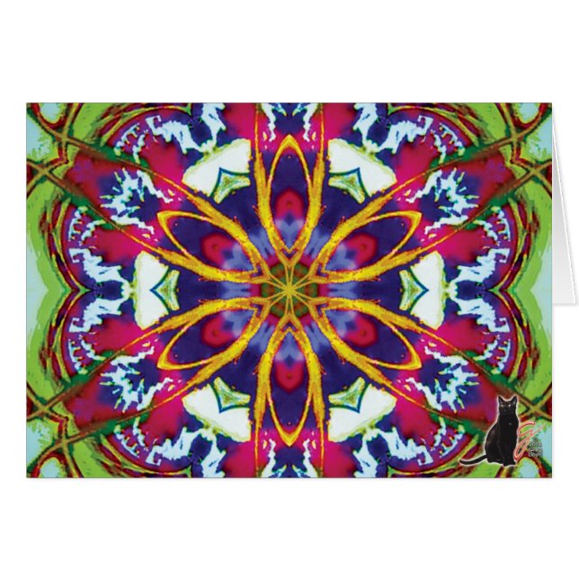 Hummers KC Kaleidoscope Greeting Card (Front Horizontal)