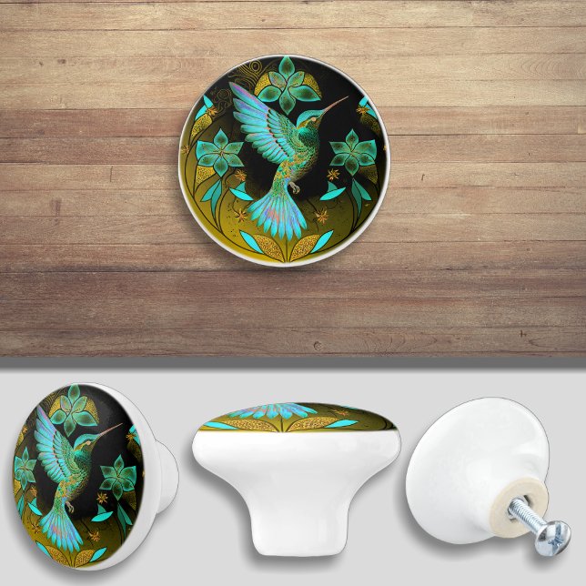 Humming Bird Elegant Cabinet Drawer Furniture  Ceramic Knob (Creator Uploaded)