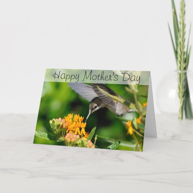 Humming Bird Happy Mother's Day Card (Front)