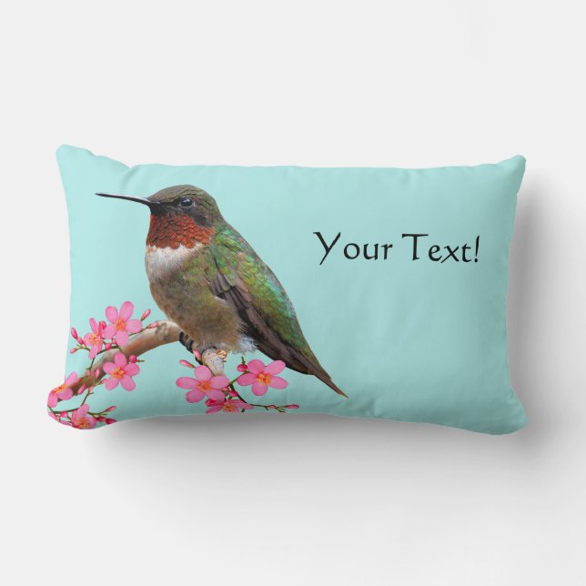 Humming Bird Lumbar and Square Throw Pillows (Front)