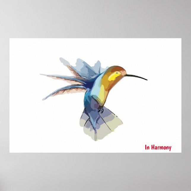 Humming Bird Poster (Front)