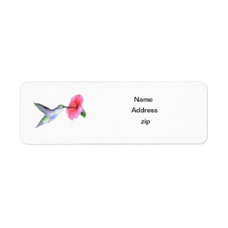 Humming Bird Return Address Label