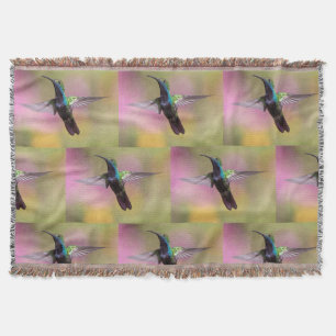 Humming Bird Throw Blanket